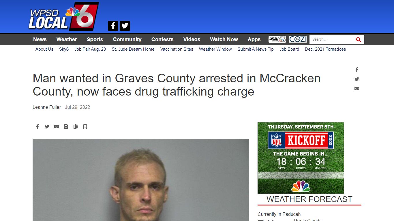 Man wanted in Graves County arrested in McCracken County, now faces ...