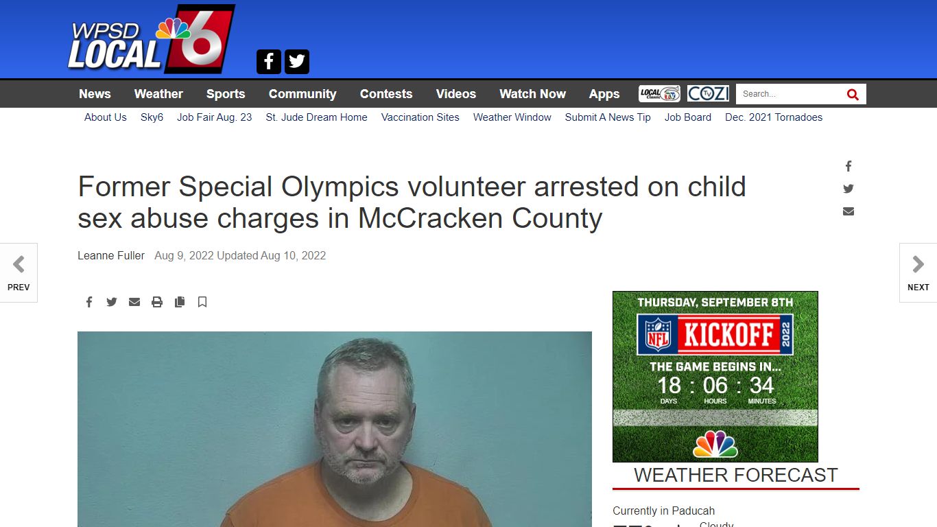 Former Special Olympics volunteer arrested on child sex abuse charges ...