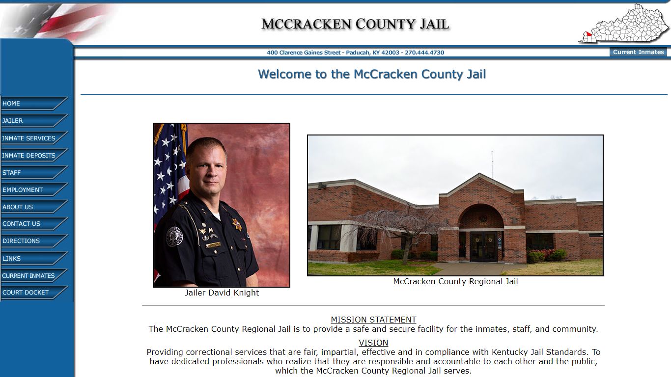 Welcome to the McCracken County Jail